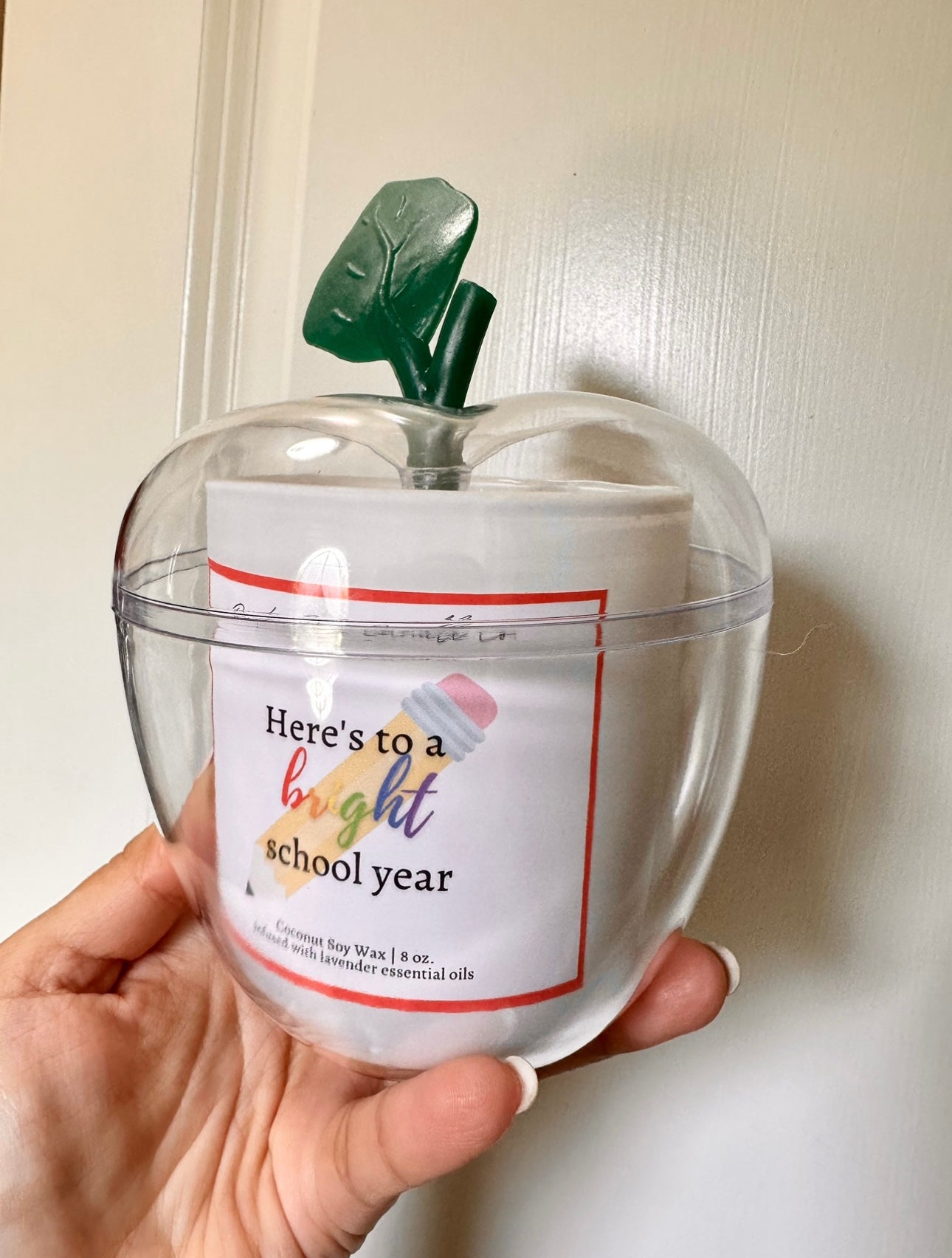 Back-To- School Teacher Candle