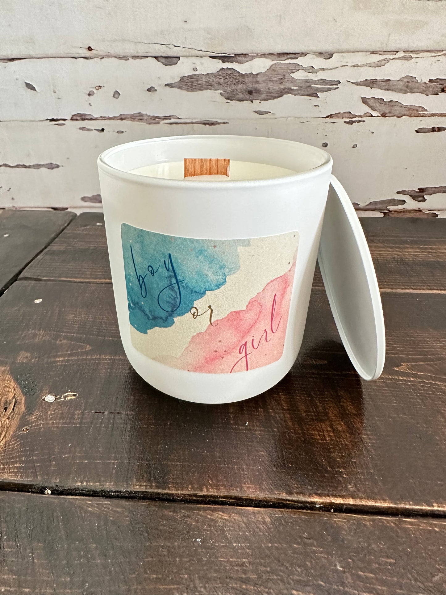 Gender Reveal Candle