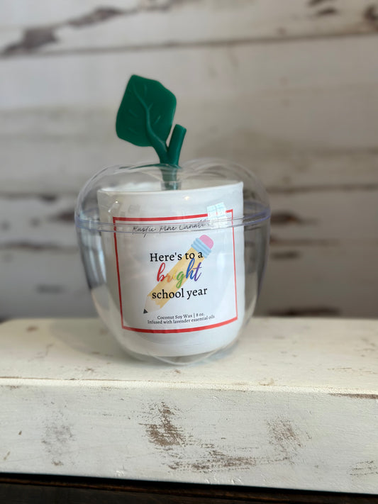 Back-To- School Teacher Candle