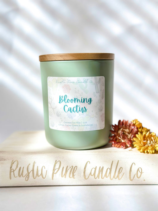Blooming Cactus Candle