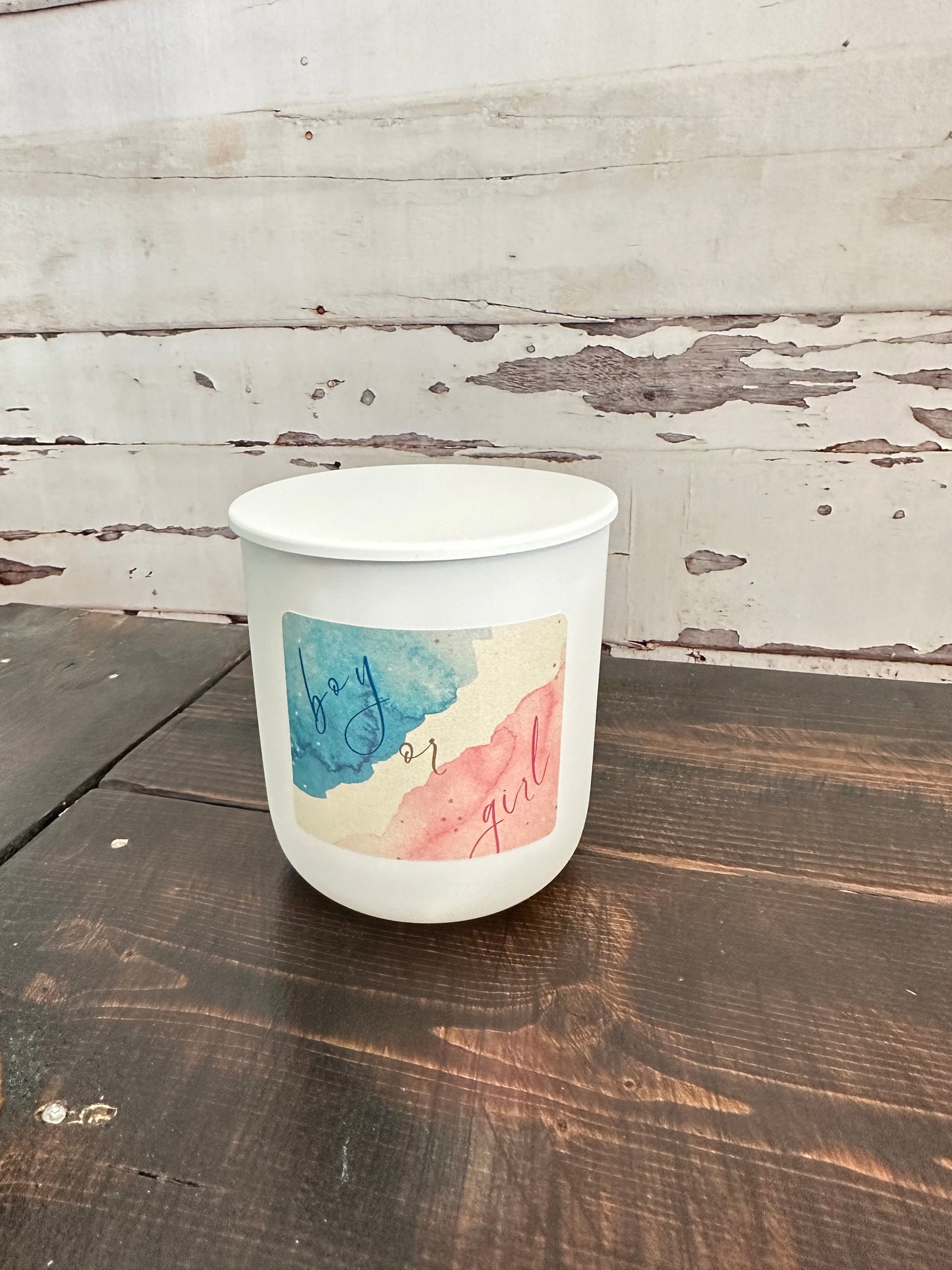 Gender Reveal Candle